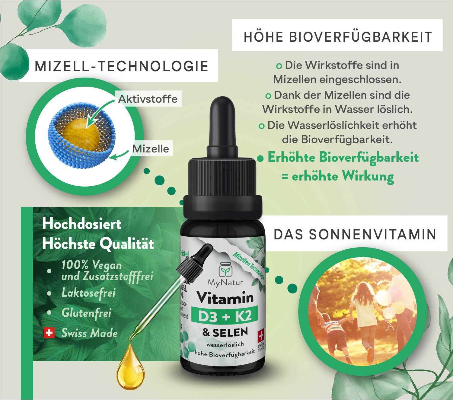 MyNatur Vitamin D3 + K2 Vorteile