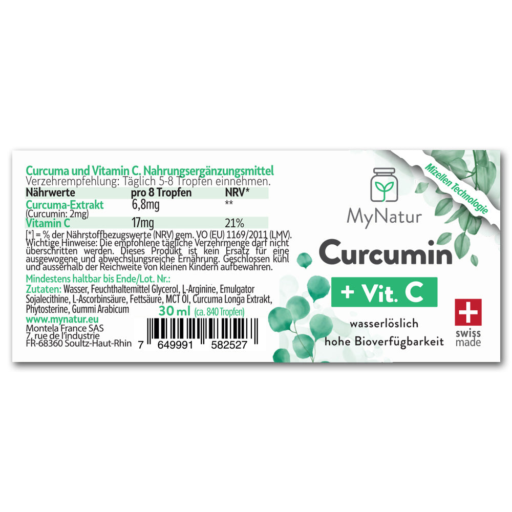 MyNatur Etikett Curcumin + Vitamin C 30 ml