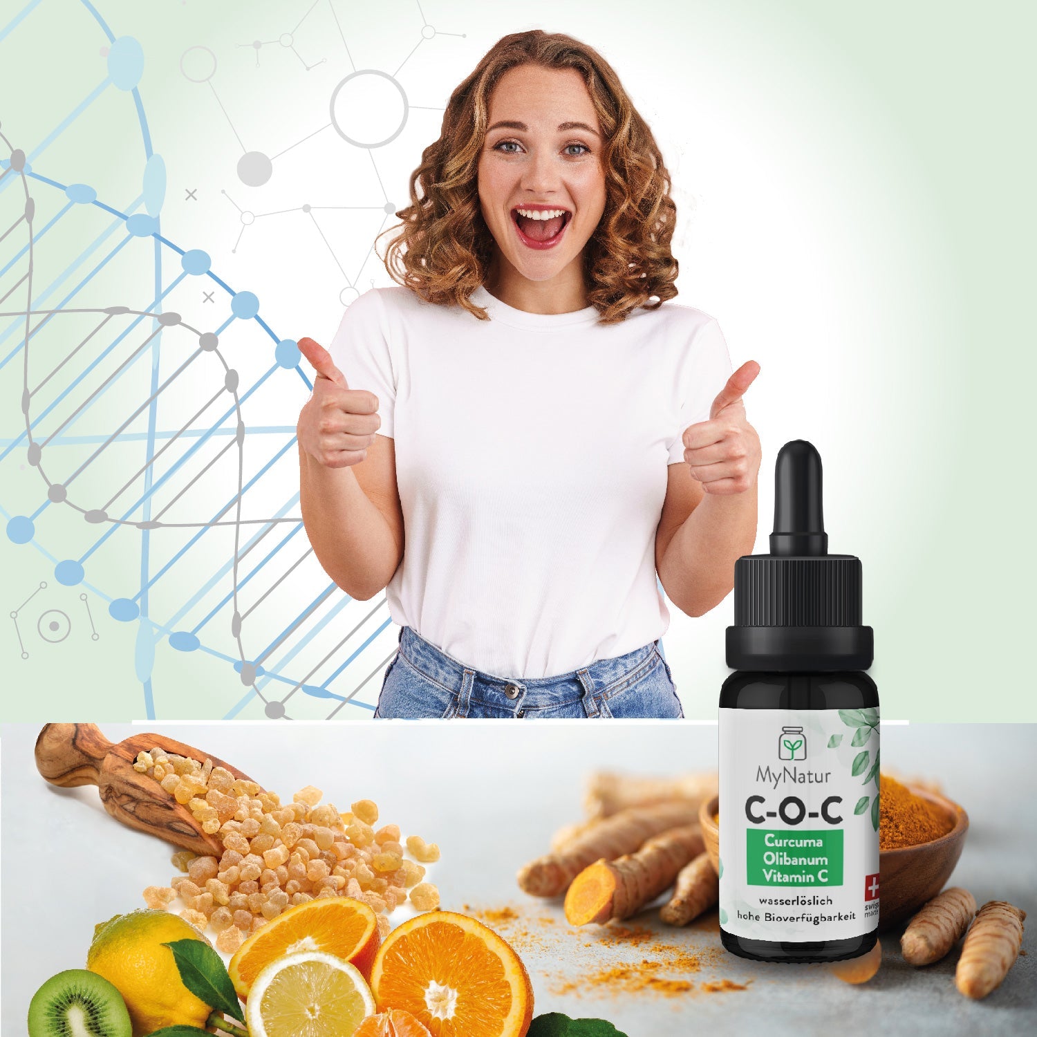 COC Curcuma Olibanum Vitamin C Mizellen MyNatur Swiss Made