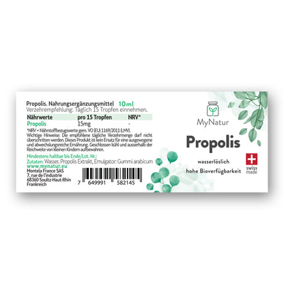 Propolis MyNatur Mizellen Swiss Made Hohe Bioverfügbarkeit