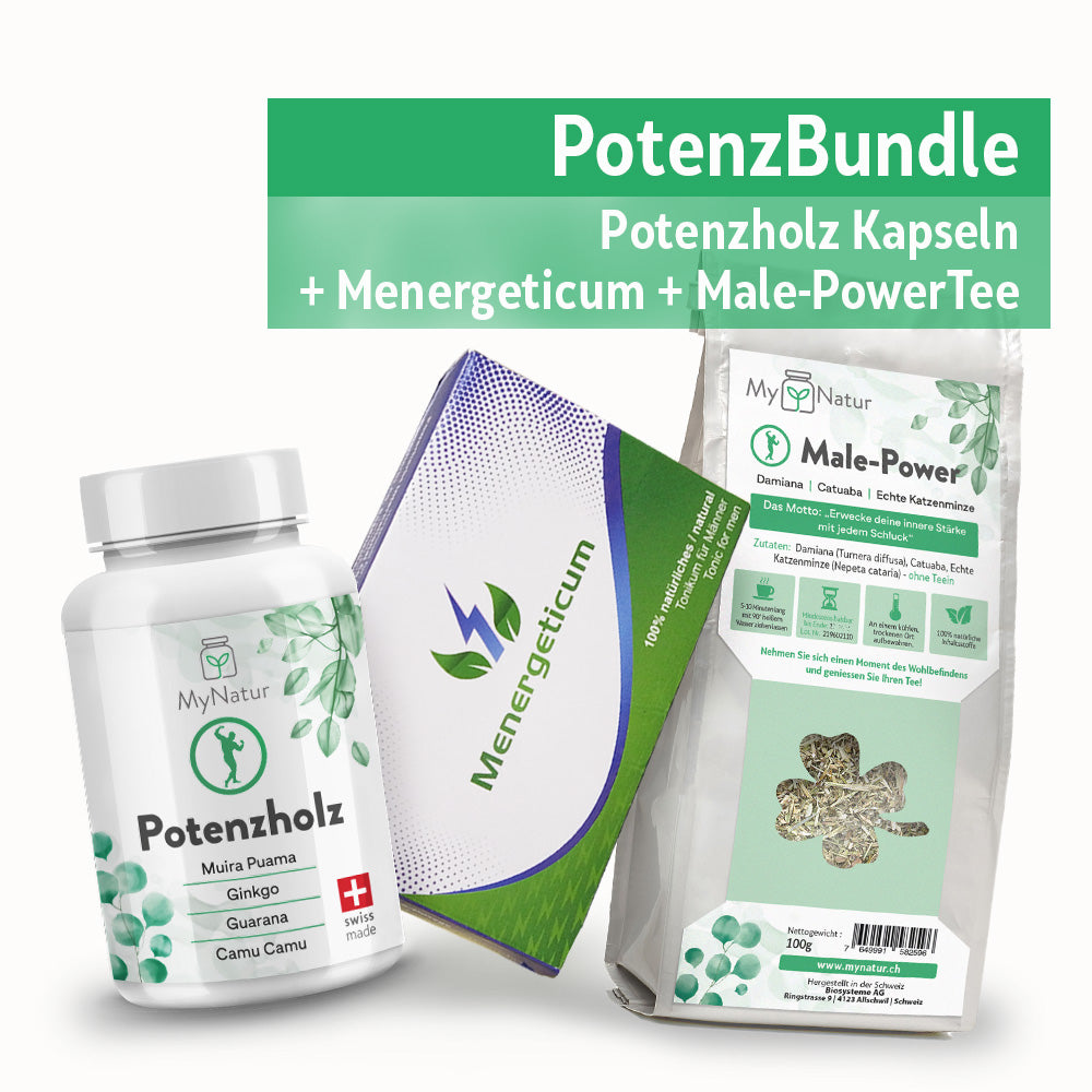 MyNatur PotenzBundle mit Potenzholz Menergeticum und Male-PowerTee