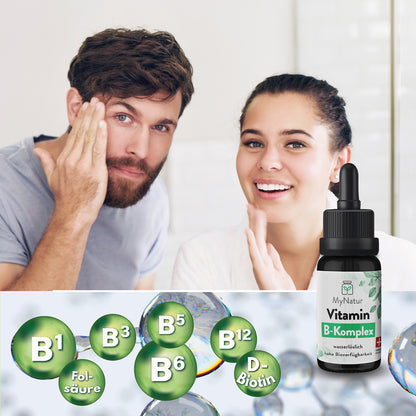 MyNatur Vitamine B-Komplex Vitamin B1 B3 B5 B6 B12 D-Biotin Folsäure Mizellen
