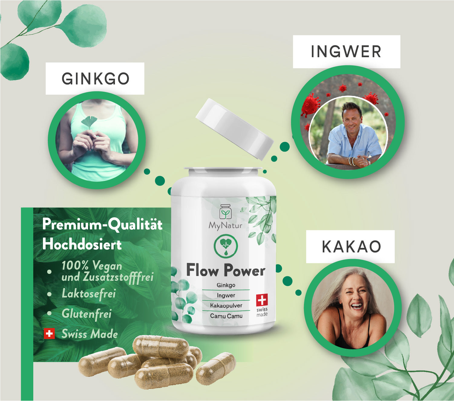 MyNatur Flow Power Ginkgo Ingwer Kakao