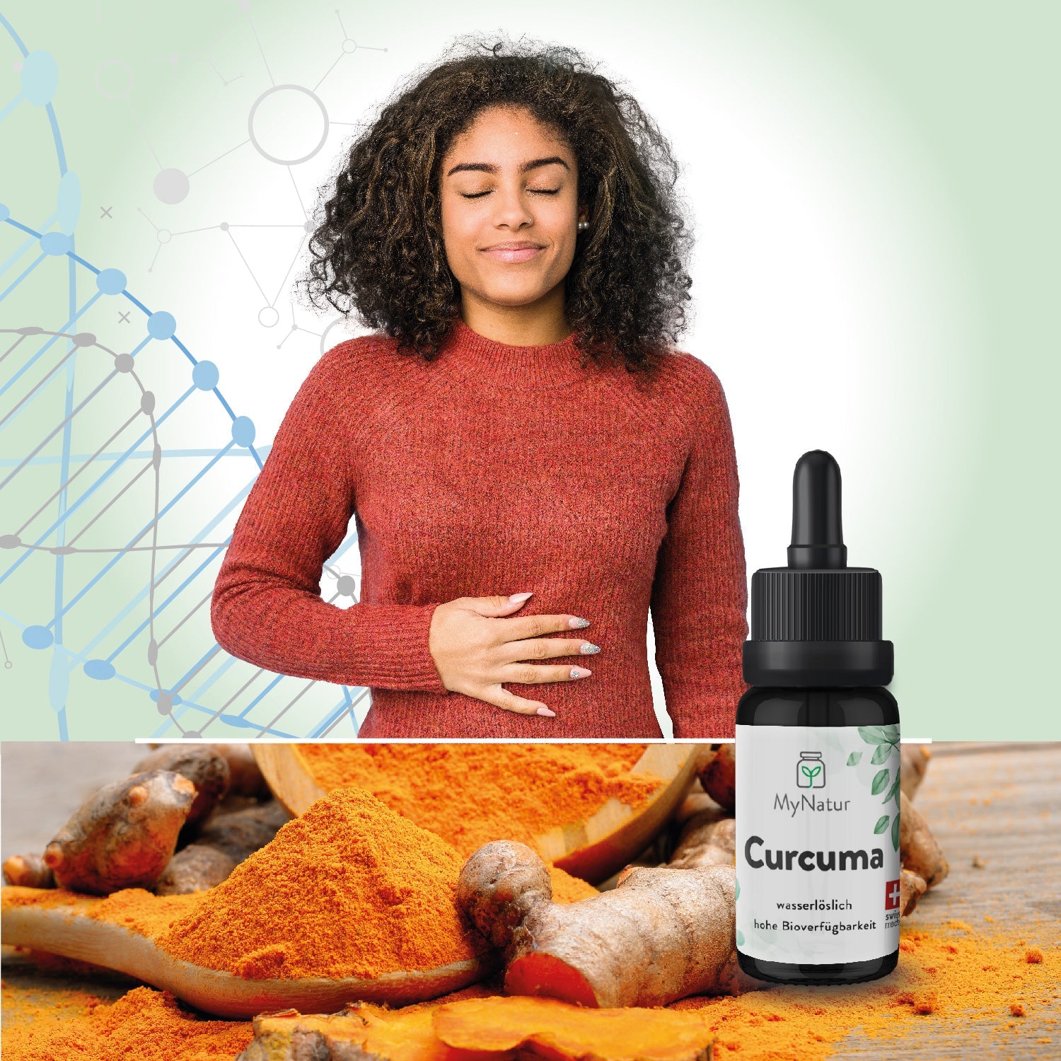 Curcuma Curcumin Mizellen MyNatur Hohe Bioverfügbarkeit Swiss Made