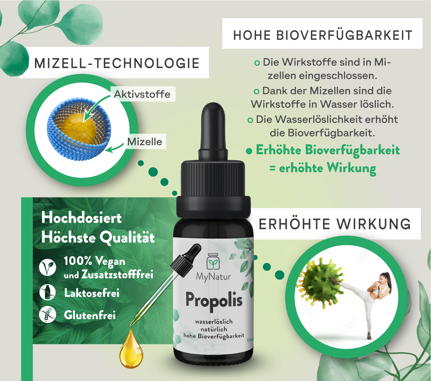 Vorteile und Wirkungen von Propolis und Mizellentechnologie